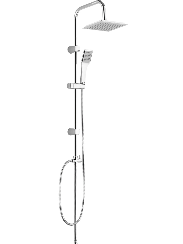 Kuchinox Hiro conjunto de ducha a pared con rociador con efecto lluvia cromo PKH00KX