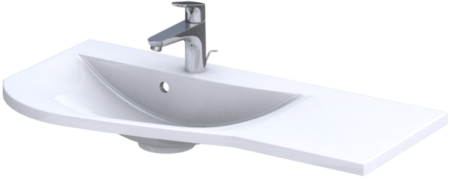 Oristo Opal lavabo 91.5x44.5 cm para mueble blanco UME-OP-90-92-L