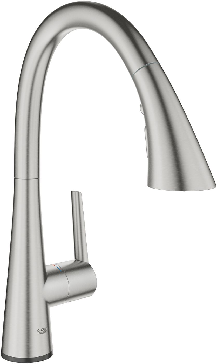Grohe Zedra grifo de cocina de pie SuperSteel 30219DC2