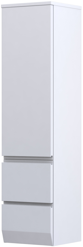 Oristo Brylant armario 35x34.5x141.9 cm suspendido, lateral blanco OR36-SB1D2S-35-1-P