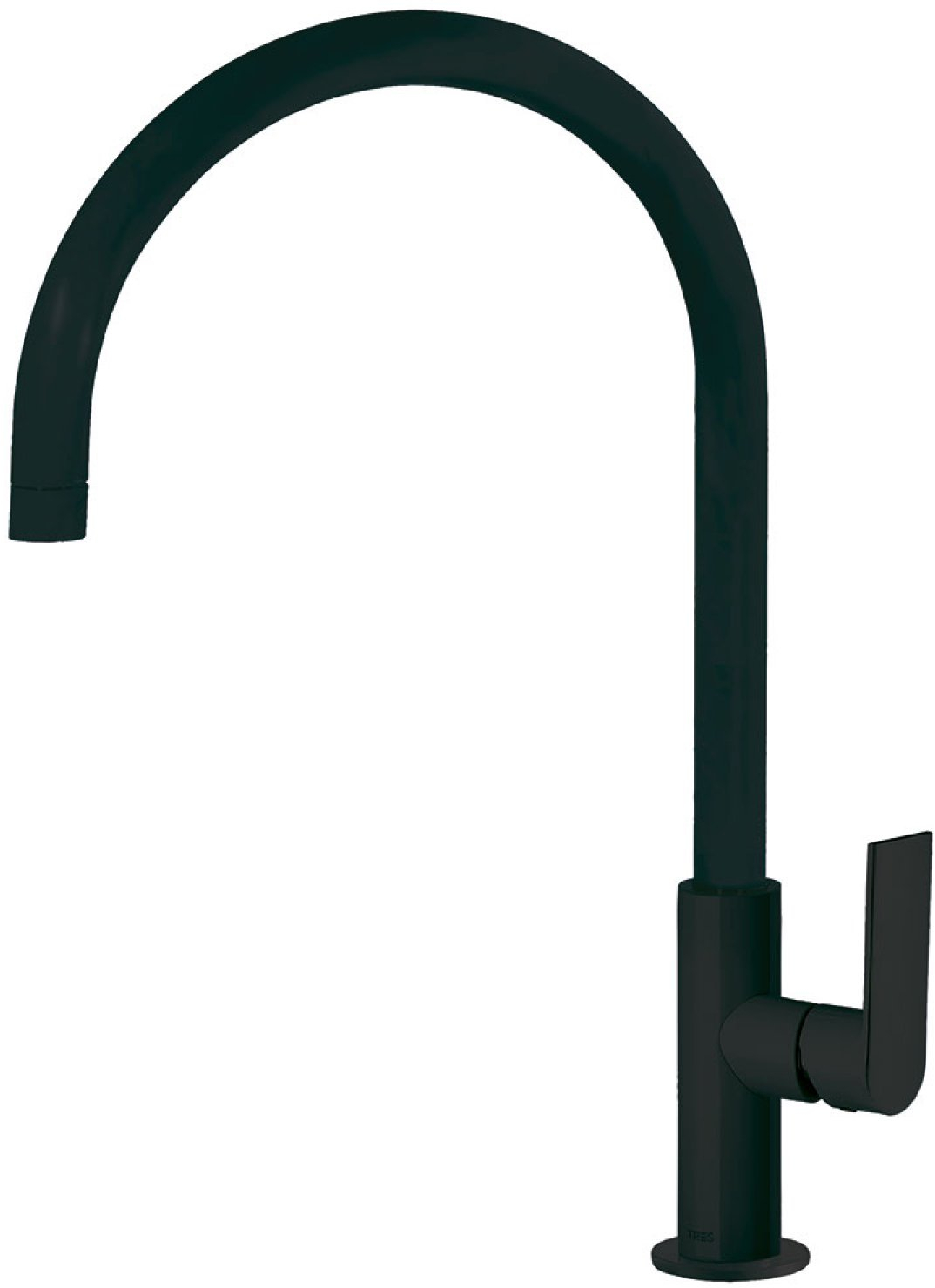 Tres Loft-Tres grifo para lavabo de pie negro 200.205.06.NM