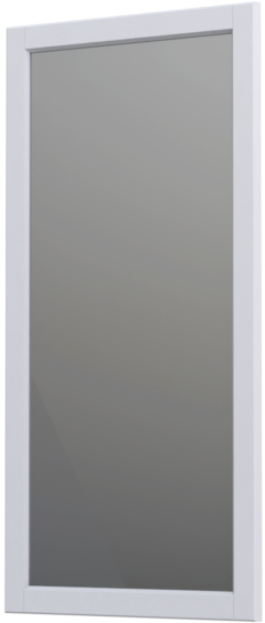 Oristo Montebianco espejo 40x80 cm rectangular blanco OR47-L-RAOO-40-2