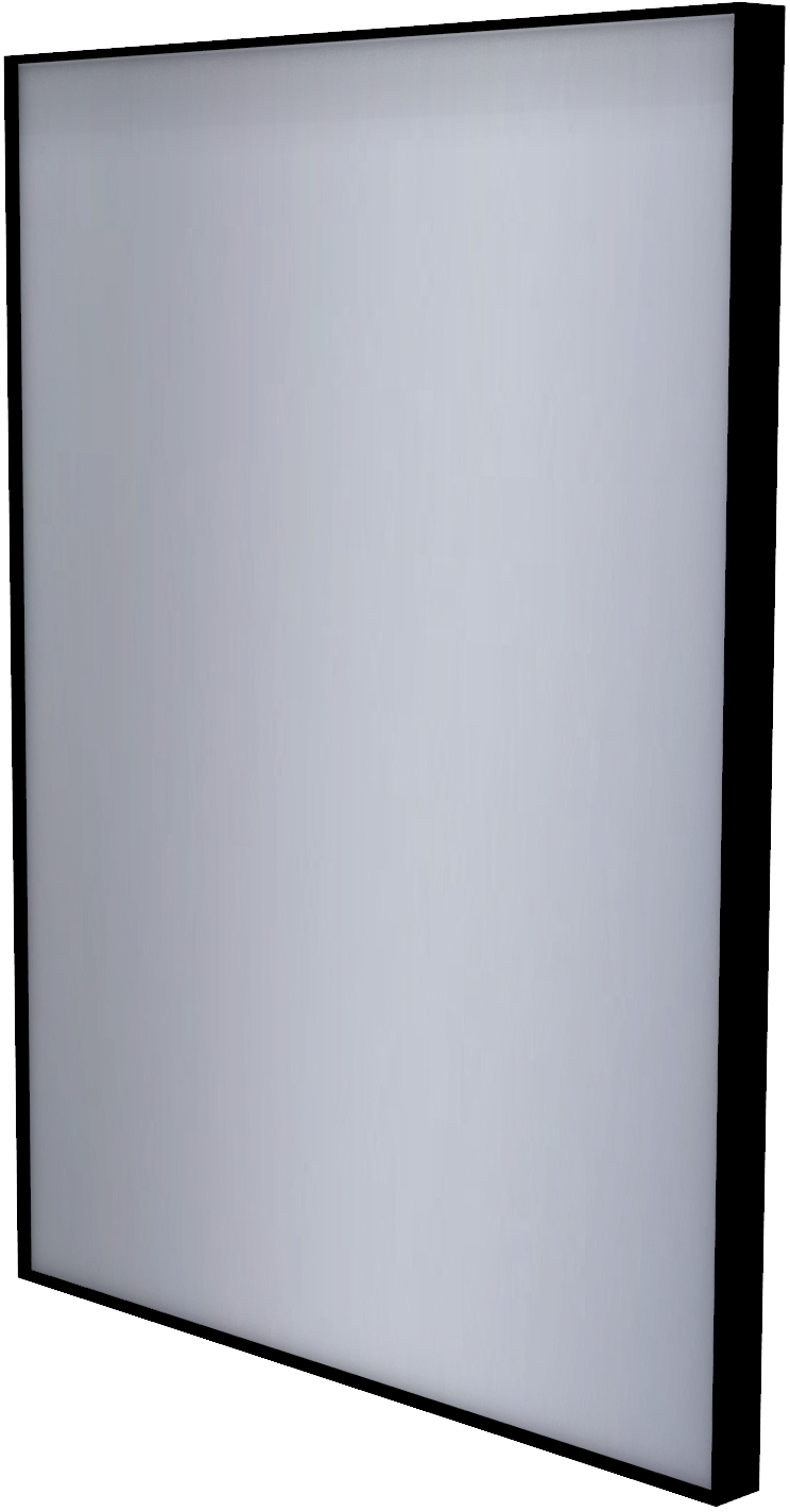 Dubiel Vitrum Stark espejo 60x80 cm rectangular negro 5905241008929