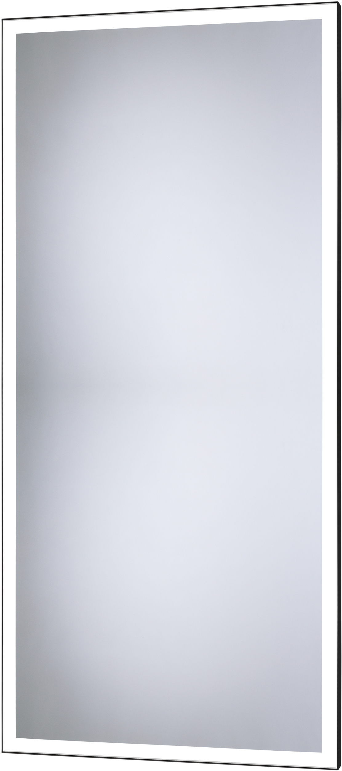 Dubiel Vitrum Solid espejo 50x100 cm rectangular con iluminación negro 5905241006925