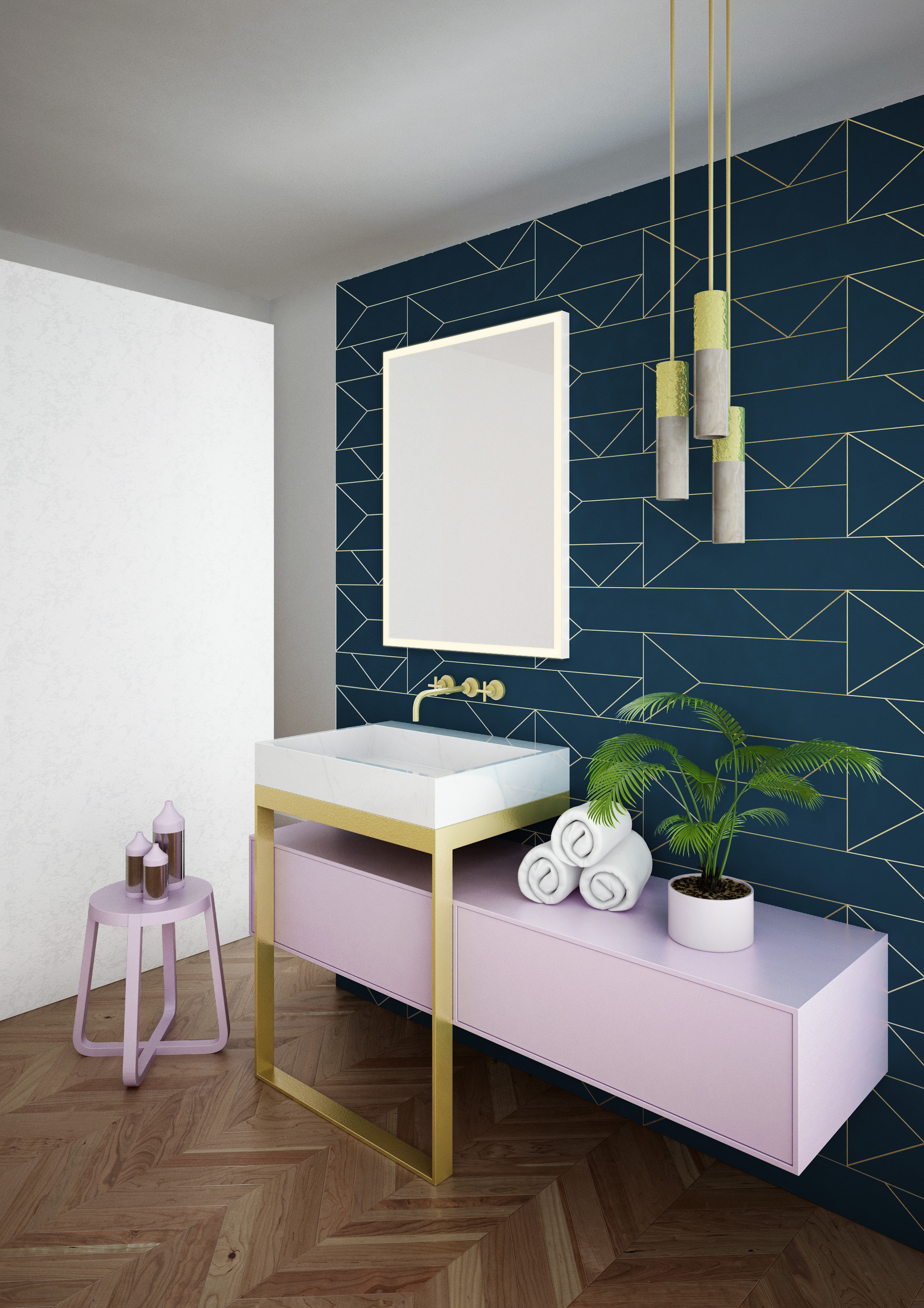Dubiel Vitrum Solid espejo 60x80 cm rectangular con iluminación blanco 5905241006901