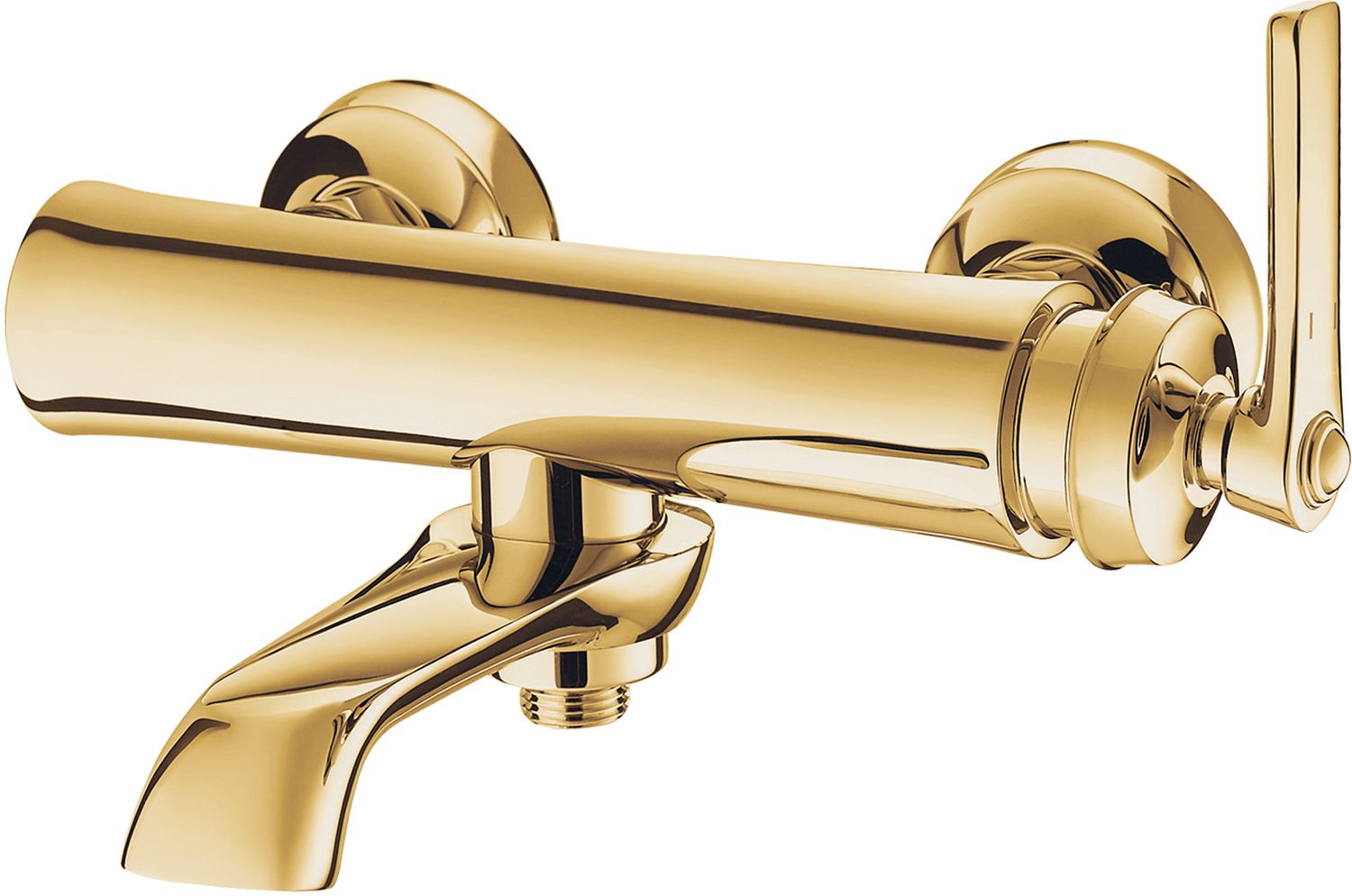 Omnires Armance grifo de bañera y ducha a pared oro AM5230GL