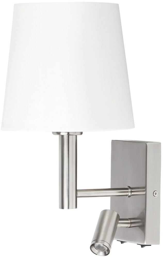 Rabalux Harvey lámpara de pared 2x W blanco-cromo-satinado 6539