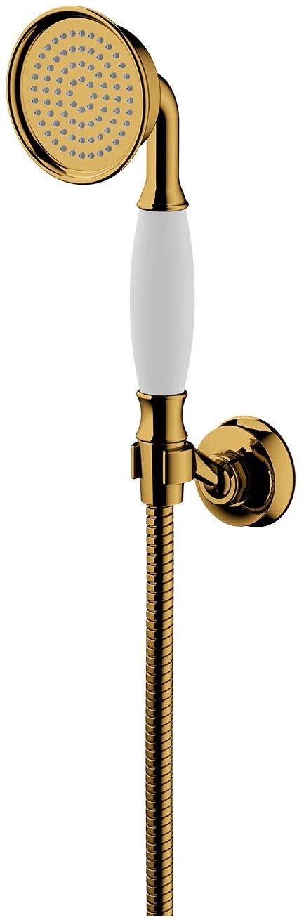 Omnires Armance conjunto de ducha a pared blanco-oro ARMANCE-PGL