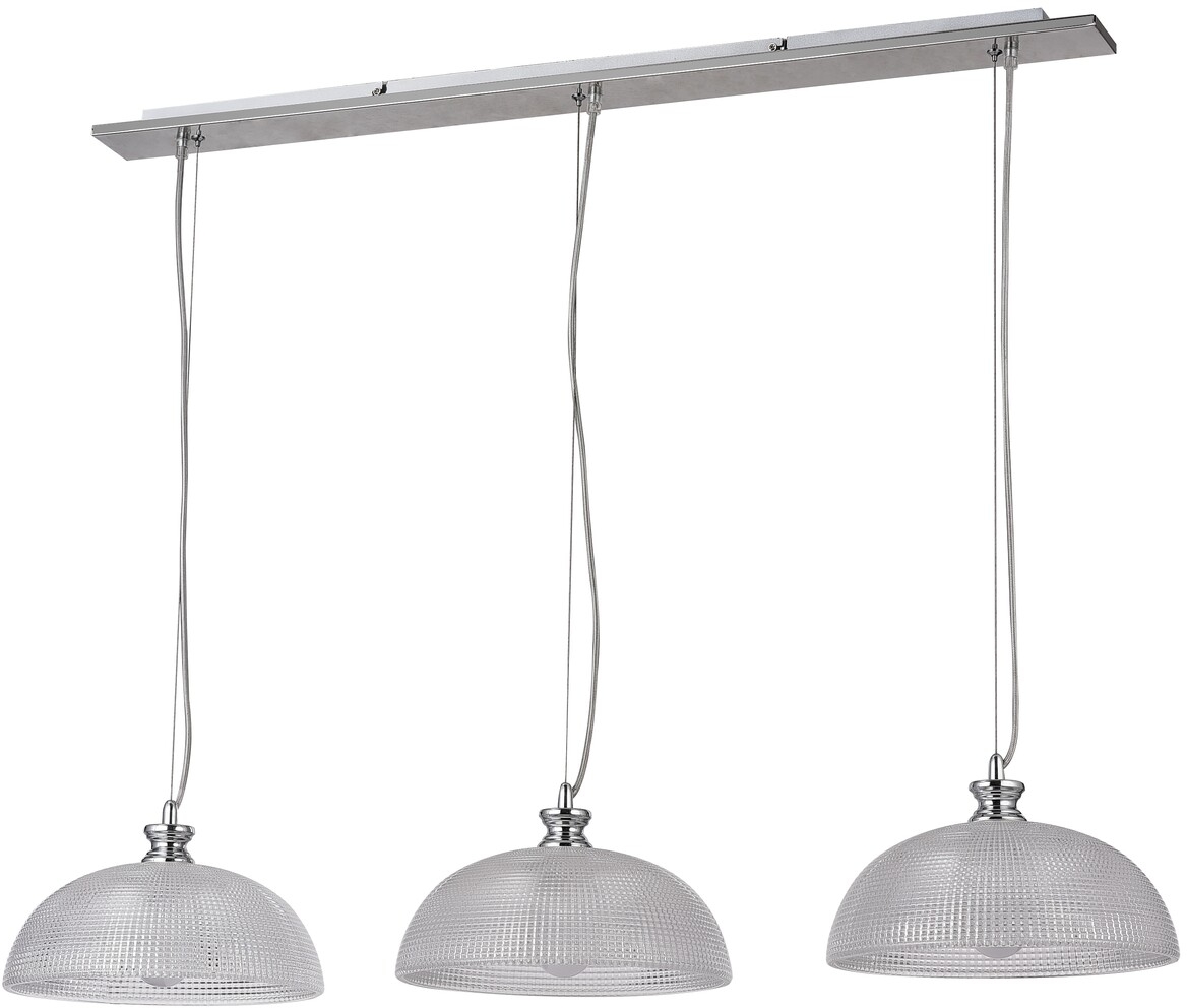 Rabalux Petrina lámpara colgante 3x40 W cromo-transparente-satinado 5460