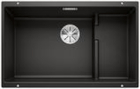 Blanco Subline 700-U Level fregadero de granito 70x40 cm negro 526004