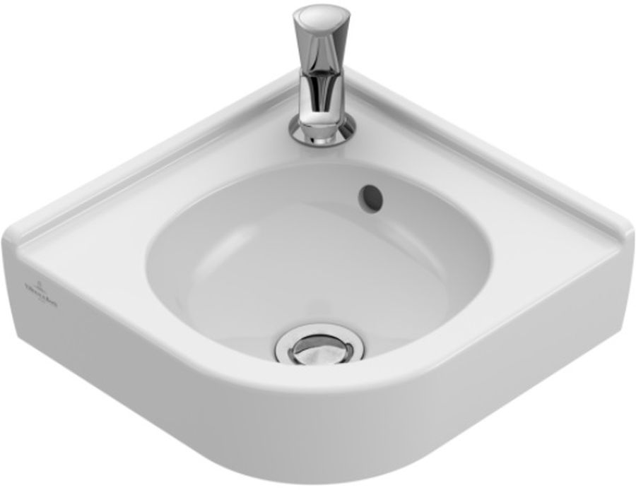 Villeroy & Boch O.Novo lavabo 32x32 cm esquina clásico blanco 731032R1