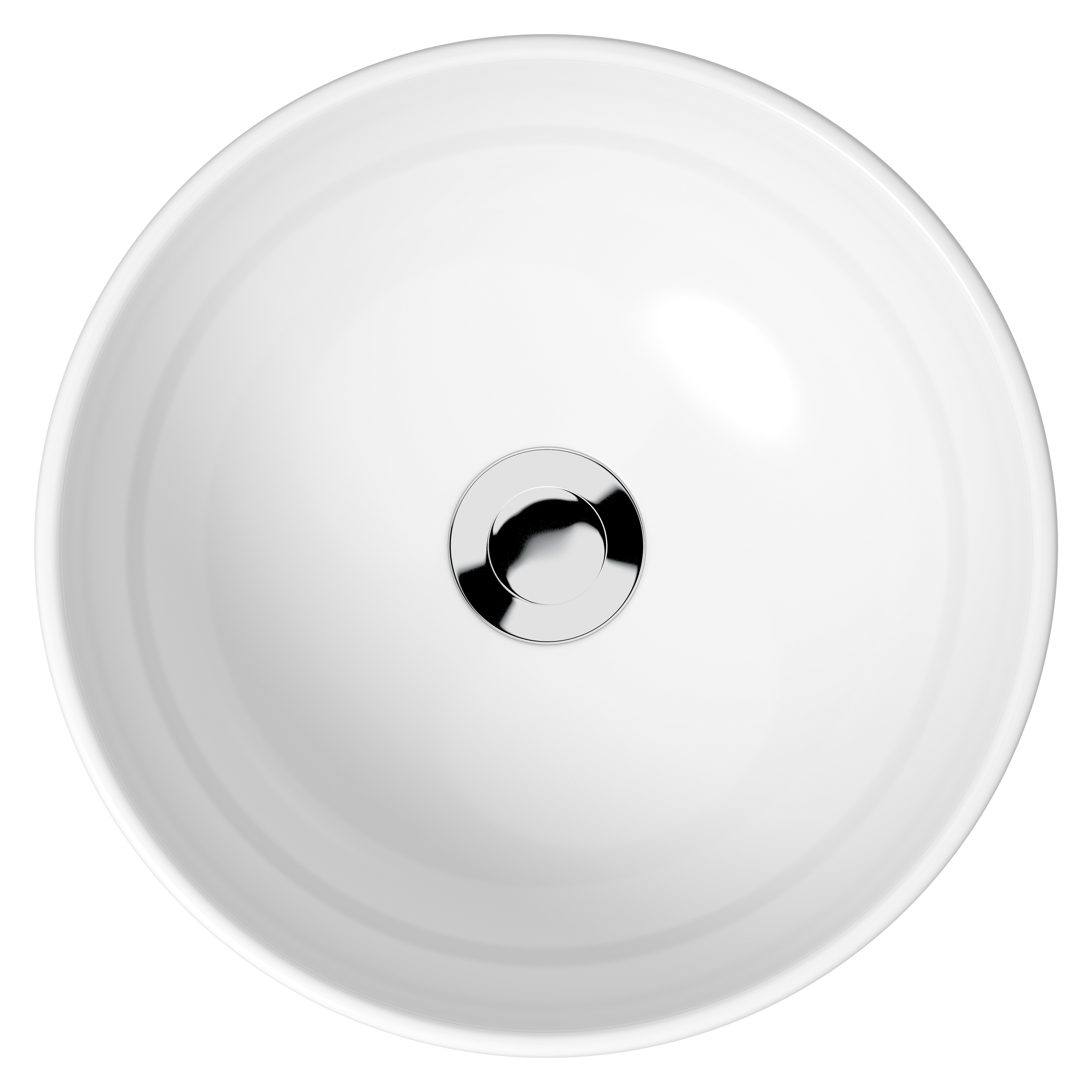Cersanit Moduo lavabo 35x35 cm circular sobre encimera blanco K116-047