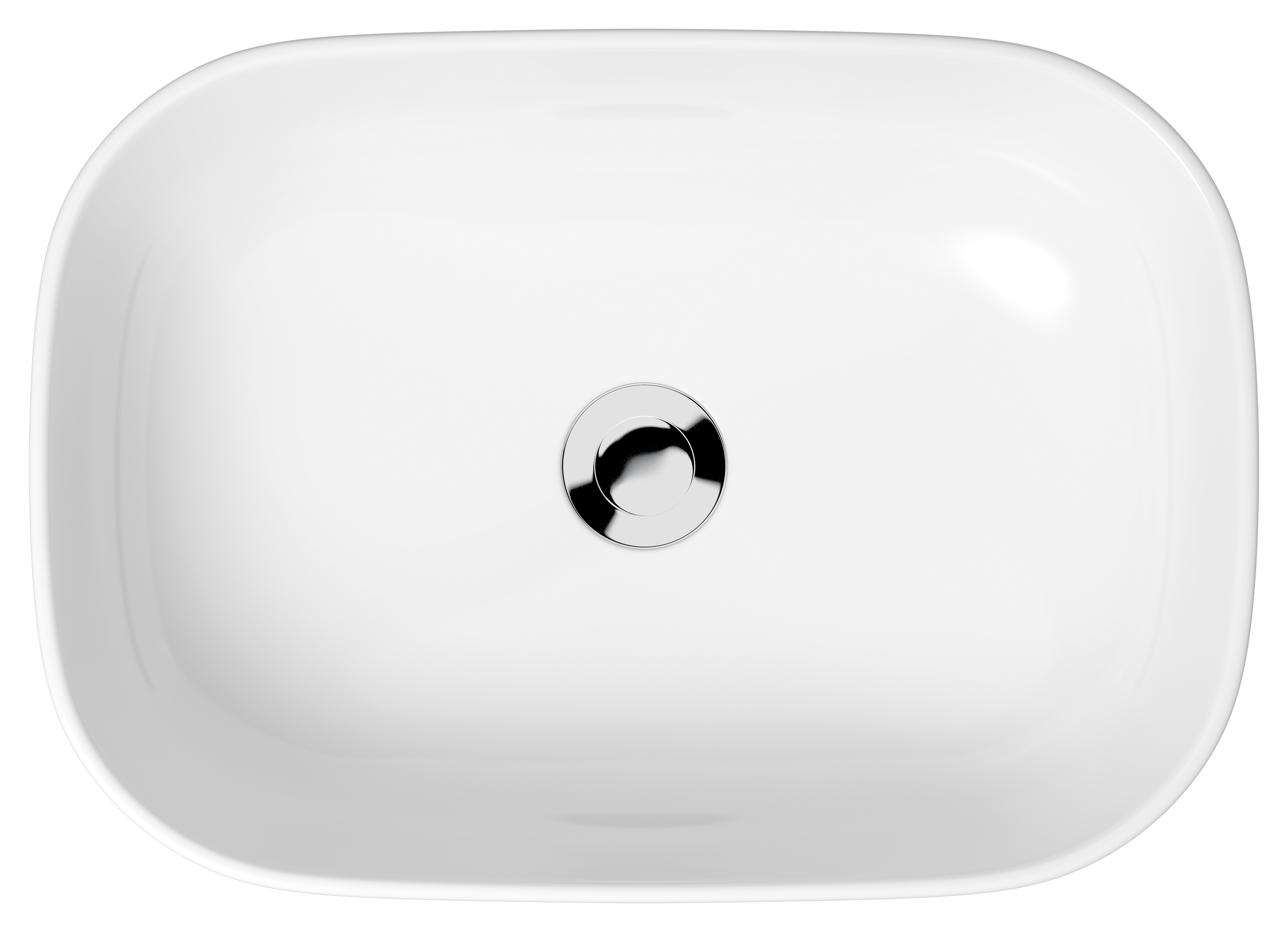 Cersanit Moduo lavabo 50.5x36 cm rectangular sobre encimera blanco K116-050