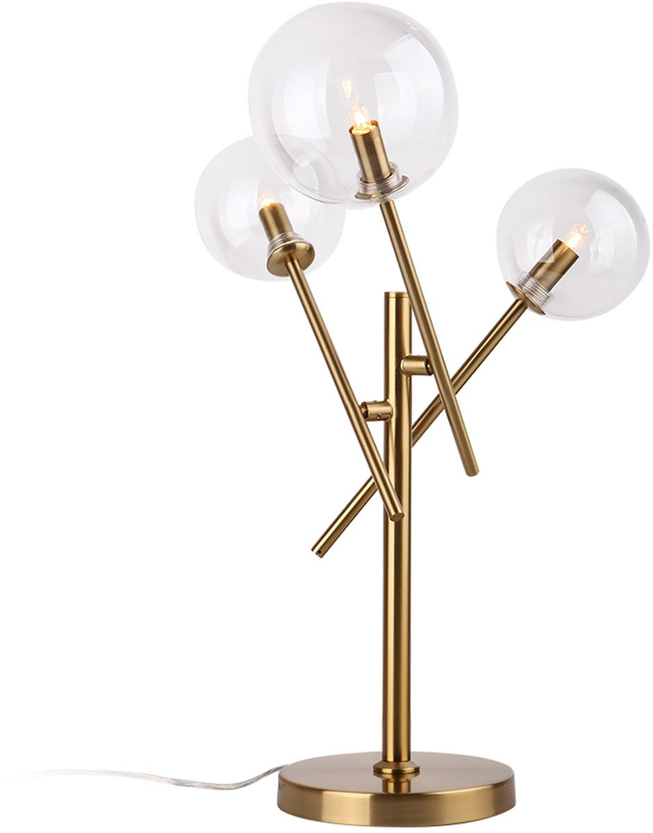 MaxLight Lollipop lámpara de sobremesa 3x40 W latón T0035