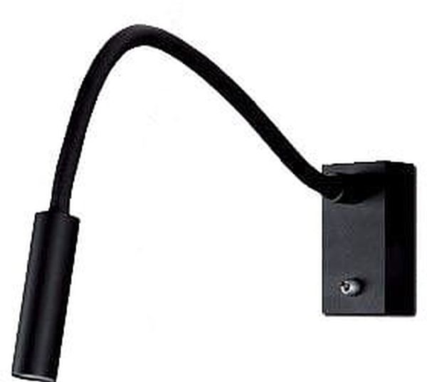 MaxLight Rider Black lámpara de pared 1x3 W negro W0046