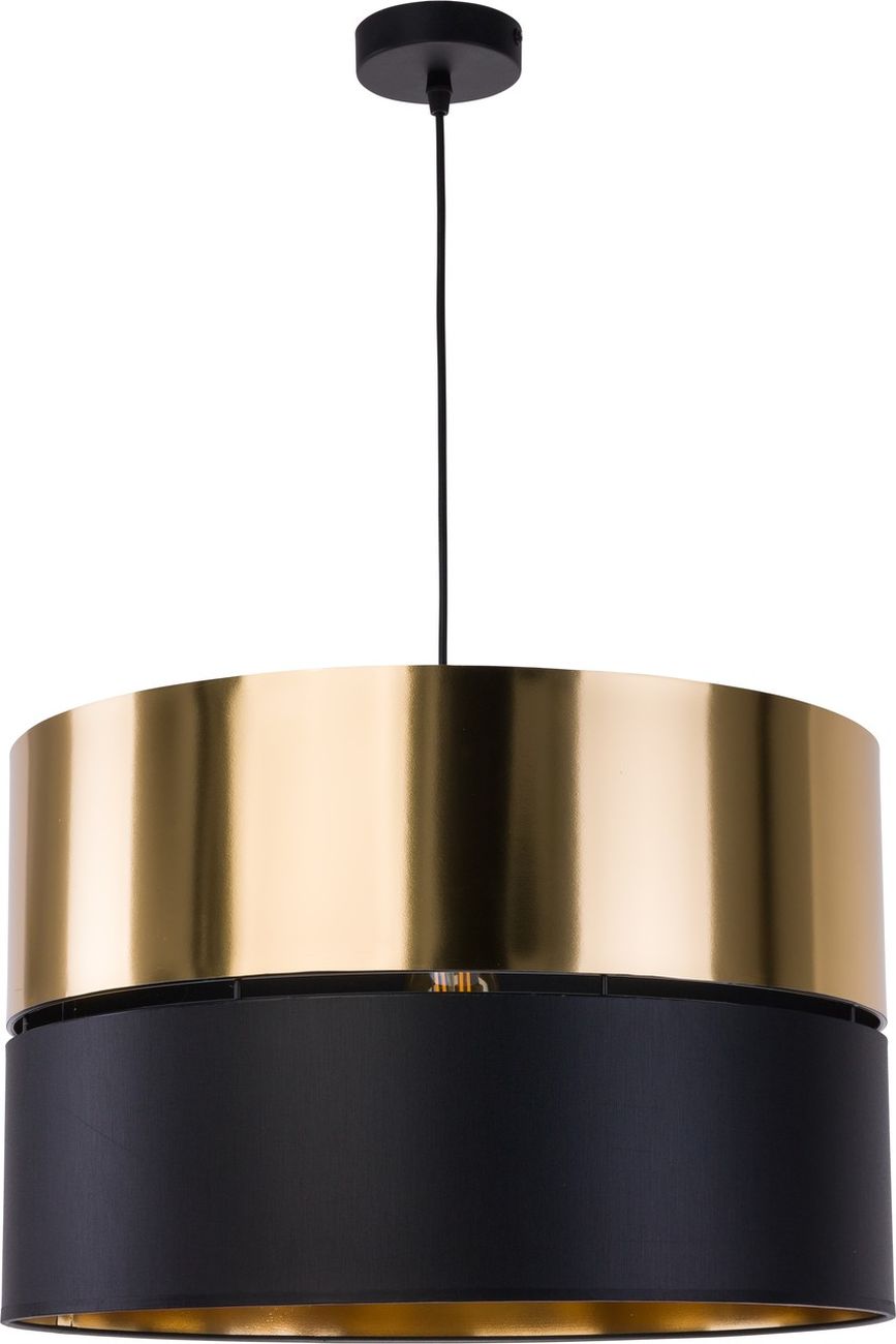 TK Lighting Hilton lámpara colgante 1x25 W negro-oro 4346