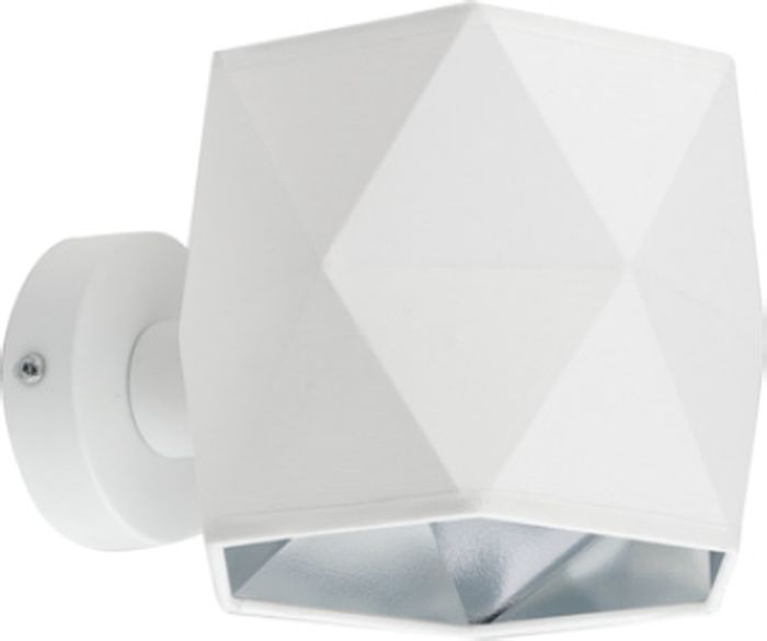 TK Lighting Siro lámpara de pared 1x15 W blanco-plata 3246
