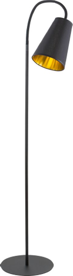 TK Lighting Wire lámpara de pie 1x15 W negro-oro 1099