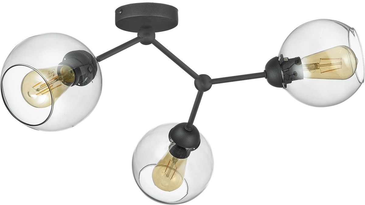 TK Lighting Fairy lámpara de techo 3x15 W negro 4372