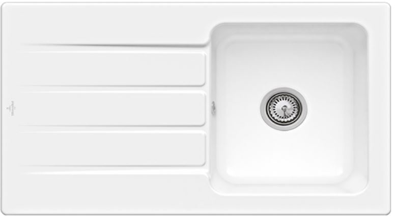 Villeroy & Boch Architectura fregadero de cerámica 86x51 cm blanco 335001R1