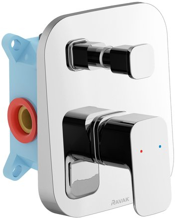 Ravak 10° grifo de bañera y ducha empotrado cromo X070136