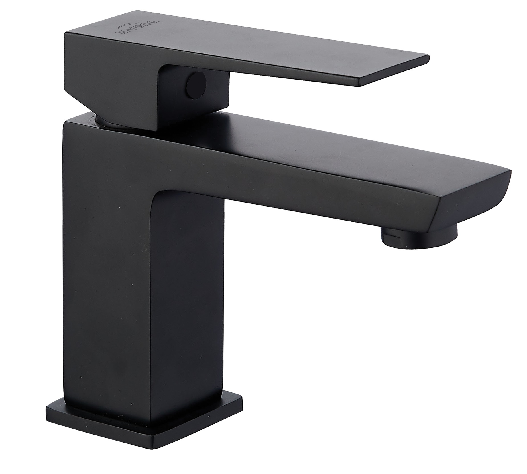 Invena Paros grifo para lavabo de pie negro BU-09-004