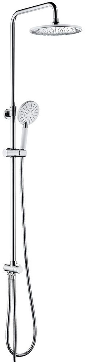 Tiger Splash Akcent Rainfall conjunto de ducha a pared cromo-blanco 1715040146
