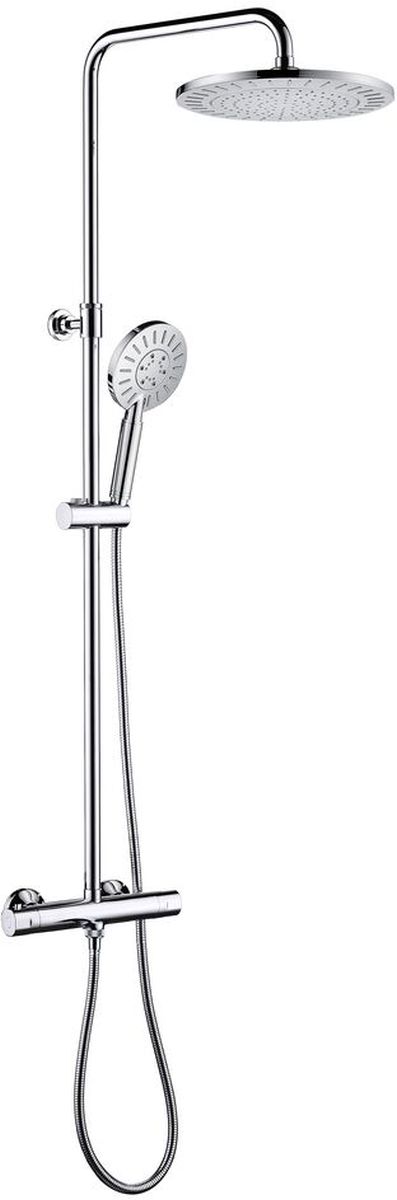 Tiger Splash Akcent Rainfall conjunto de ducha a pared con termostato cromo 1715140346
