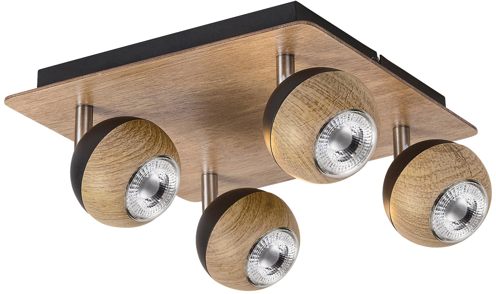 Rabalux Arthur lámpara de techo 4x35 W madera 5616