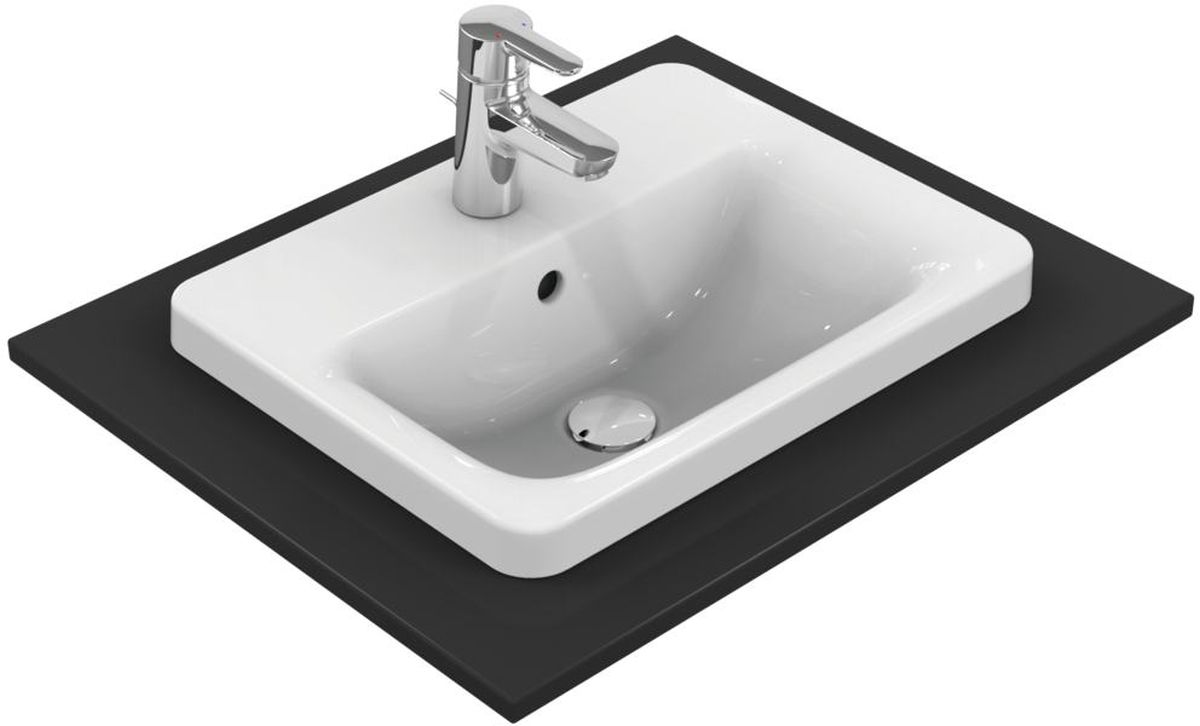 Ideal Standard Connect lavabo 50x39 cm rectangular empotrado blanco brillante E504301
