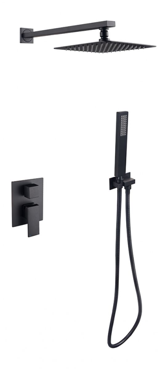 Besco Varium conjunto de ducha empotrado negro BP-MVI-CZ