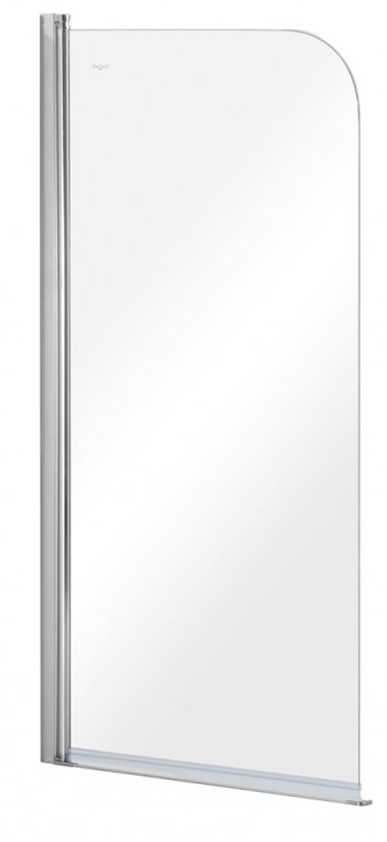Besco Prime mampara de bañera 70 cm una pieza cromo brillo/vidrio transparente PNP-1S