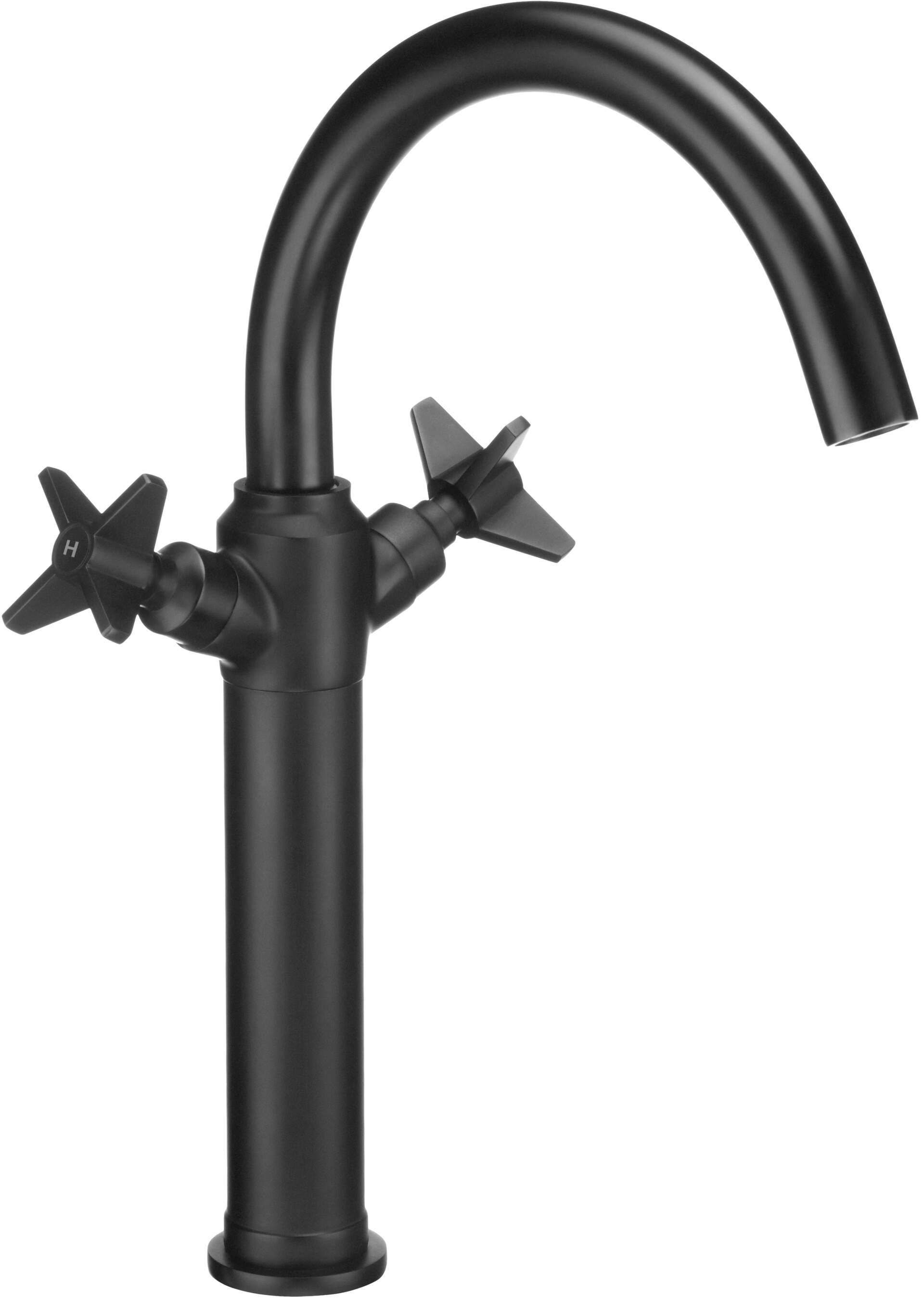 Deante Temisto grifo para lavabo de pie negro BQT_N25D