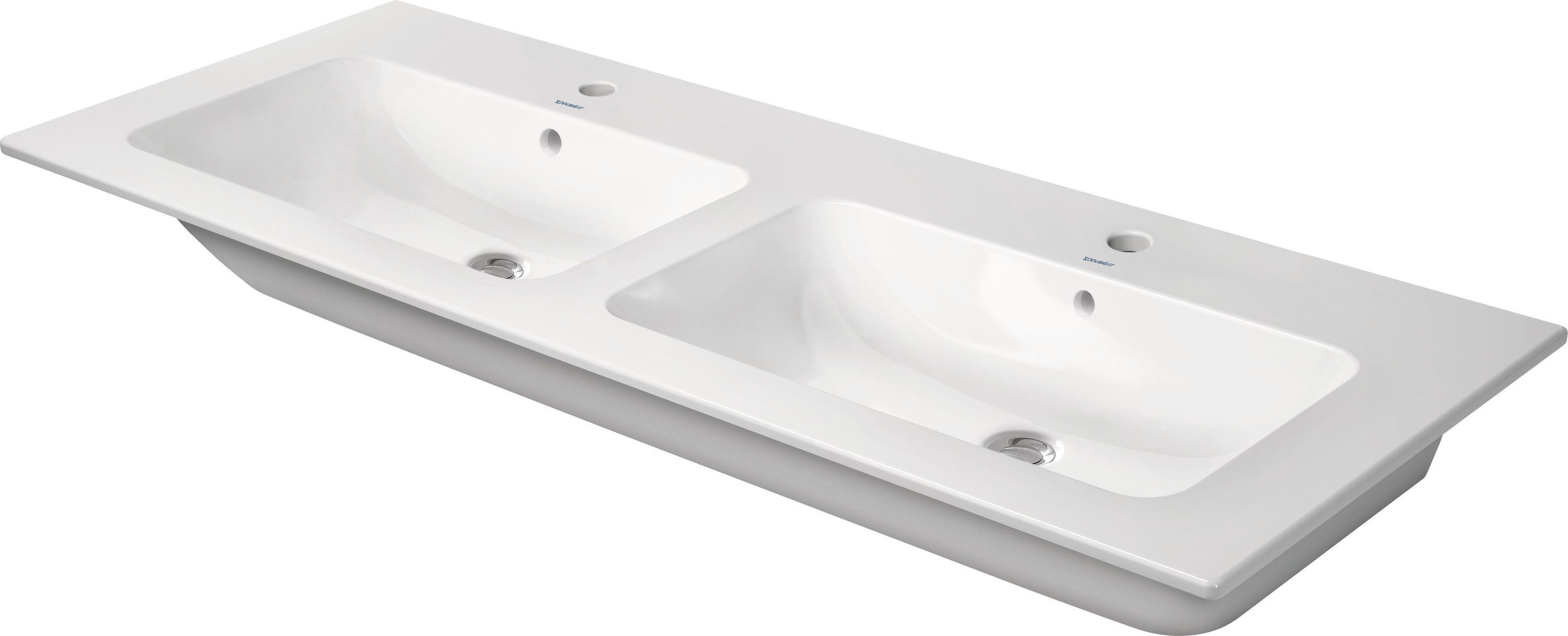 Duravit ME by Starck lavabo 130x49 cm rectangular clásico-para mueble-doble blanco 23361300001