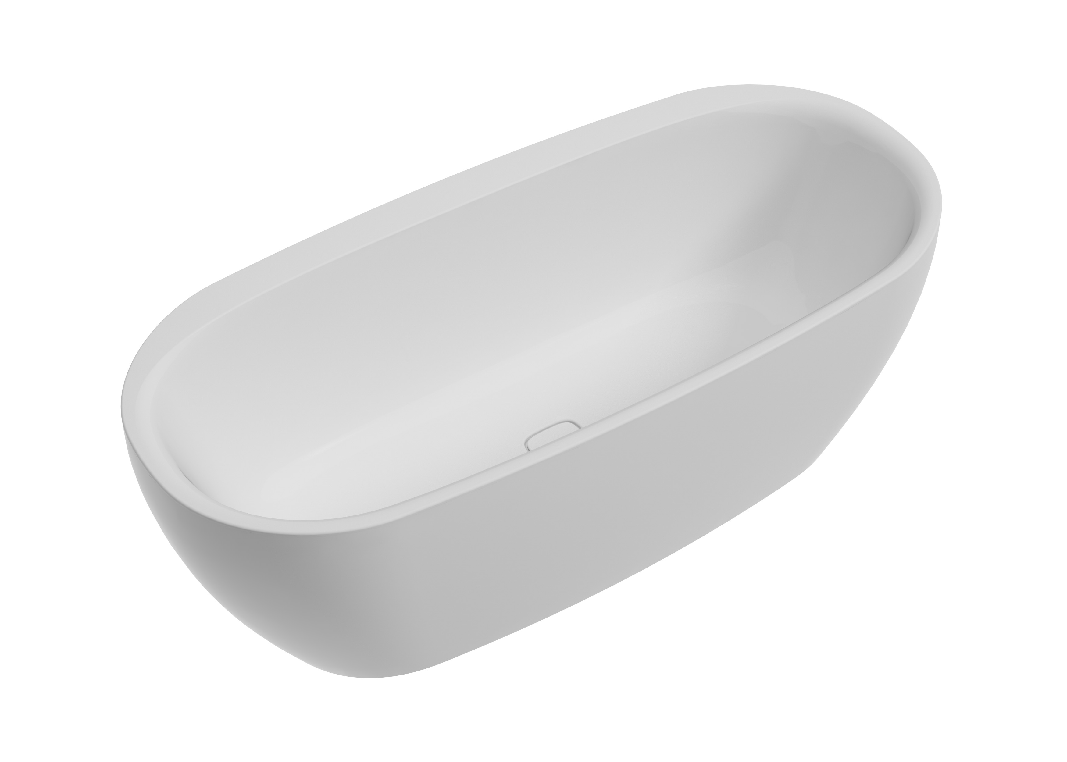 Hoesch iSensi bañera exenta 180x80 cm oval blanco 3851.010
