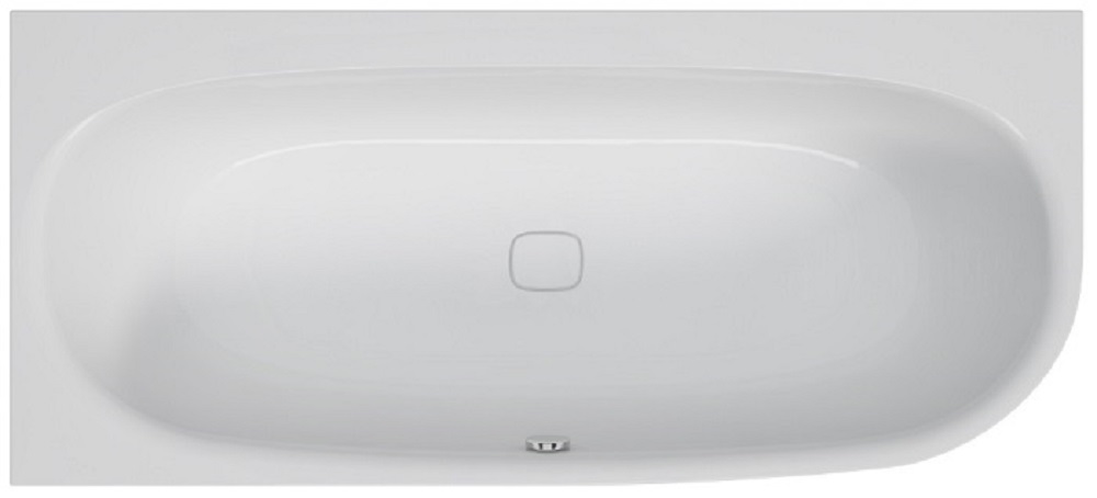 Hoesch iSensi bañera de esquina 180x180 cm oval blanco 3834.010