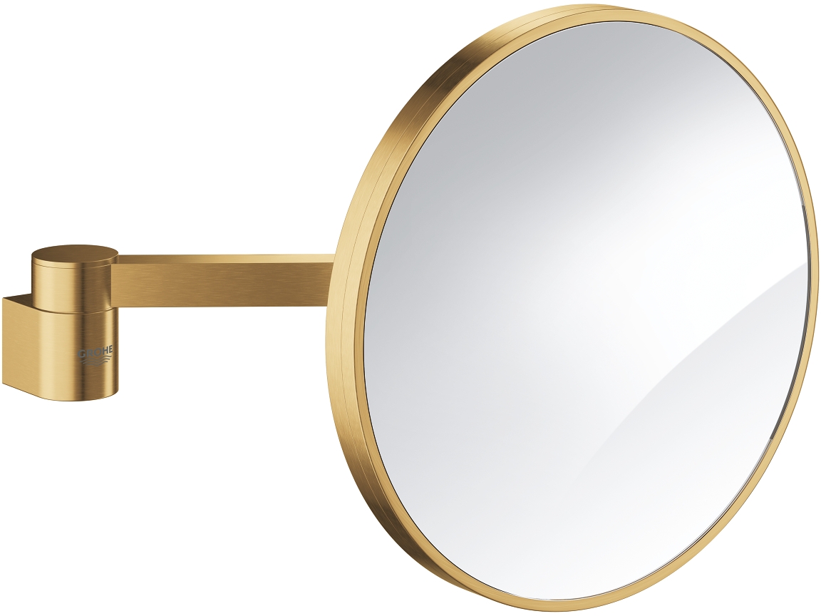 Grohe Selection espejo cosmético 25x25 cm redondo dorado 41077GN0