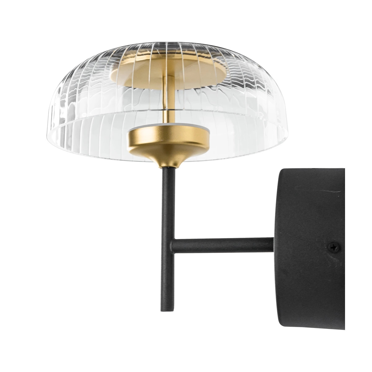 Altavola Design Vitrum lámpara de pared 1x7.2 W negro-transparente-oro LA104/W