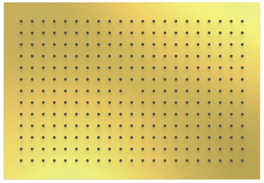 Tres Selection ducha con efecto lluvia 45x31.5 cm rectangular oro 29963203OR