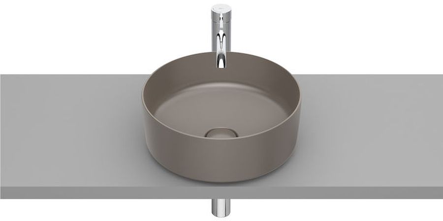 Roca Inspira lavabo 37x37 cm circular sobre encimera A327523660