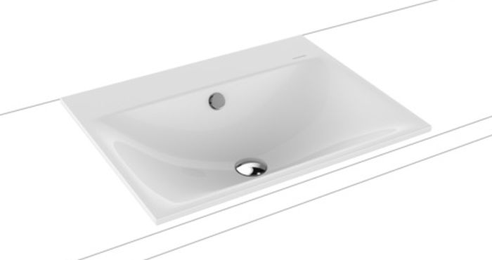 Kaldewei Silenio lavabo 60x46 cm rectangular empotrado blanco 907706003001