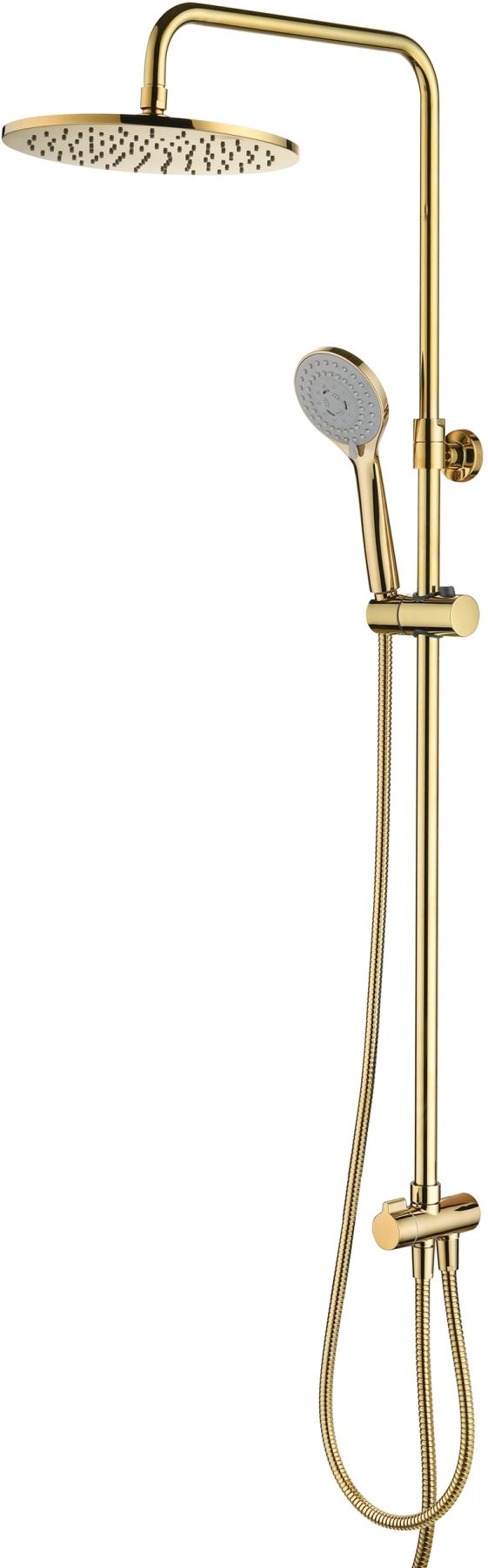 Omnires Yosemite conjunto de ducha a pared con rociador con efecto lluvia || SYSYOSEMITELUXGL