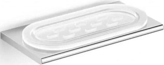 Stella Milano jabonera de pared cromo-blanco 12.421