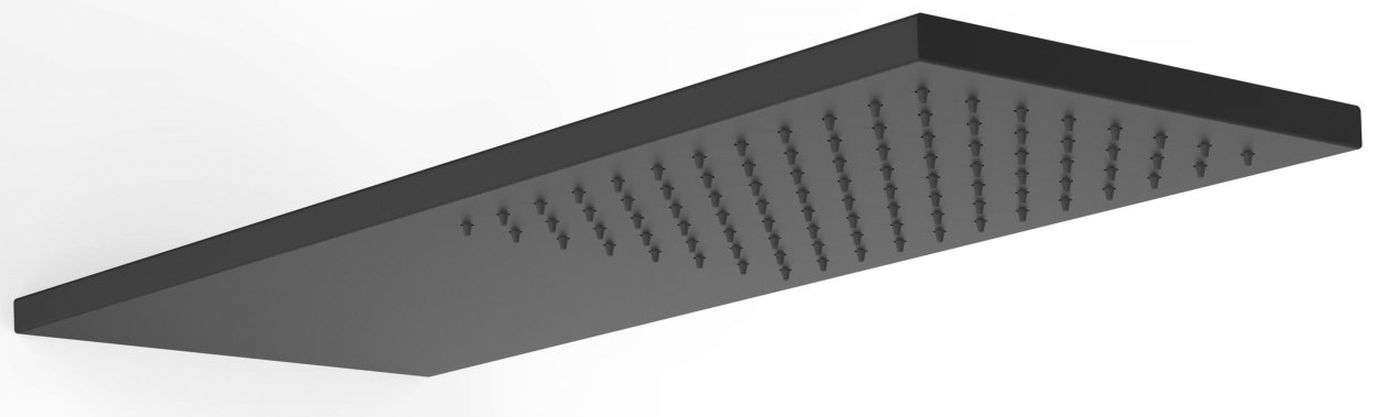 Tres Selection ducha con efecto lluvia 55x21 cm rectangular negro 29990302NM