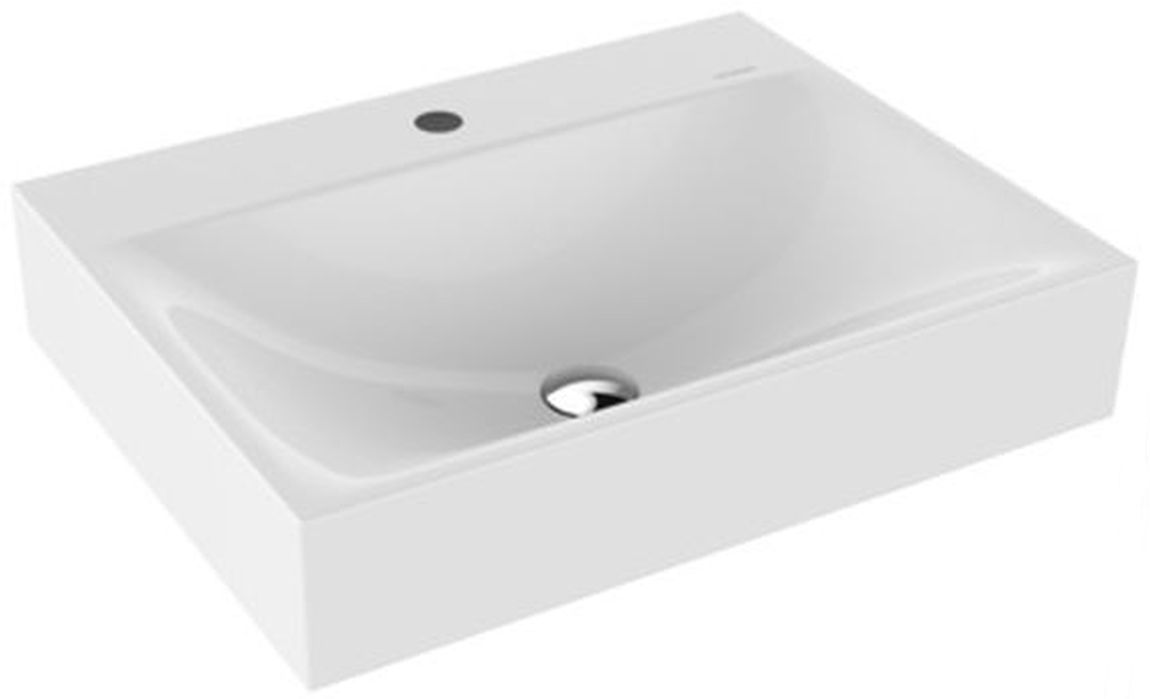 Kaldewei Silenio lavabo 60x46 cm rectangular clásico blanco 904306303001