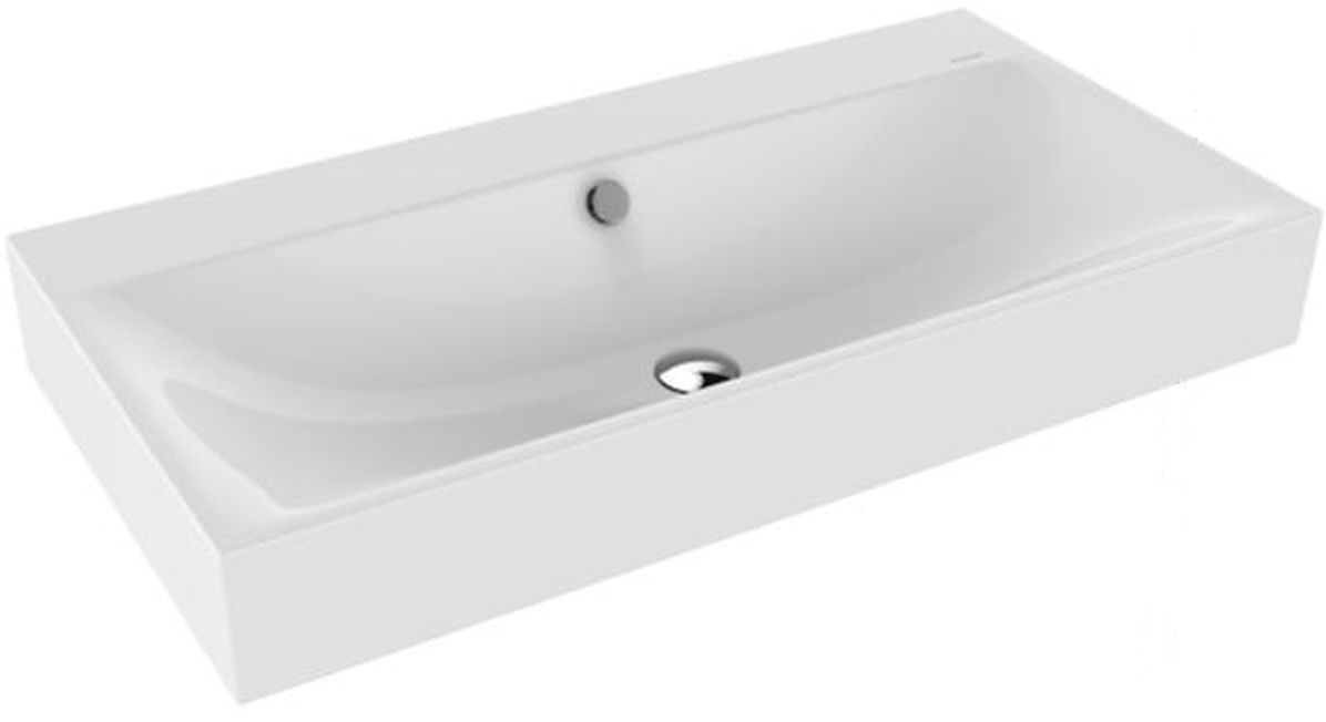 Kaldewei Silenio lavabo 90x46 cm rectangular clásico blanco 904406003001