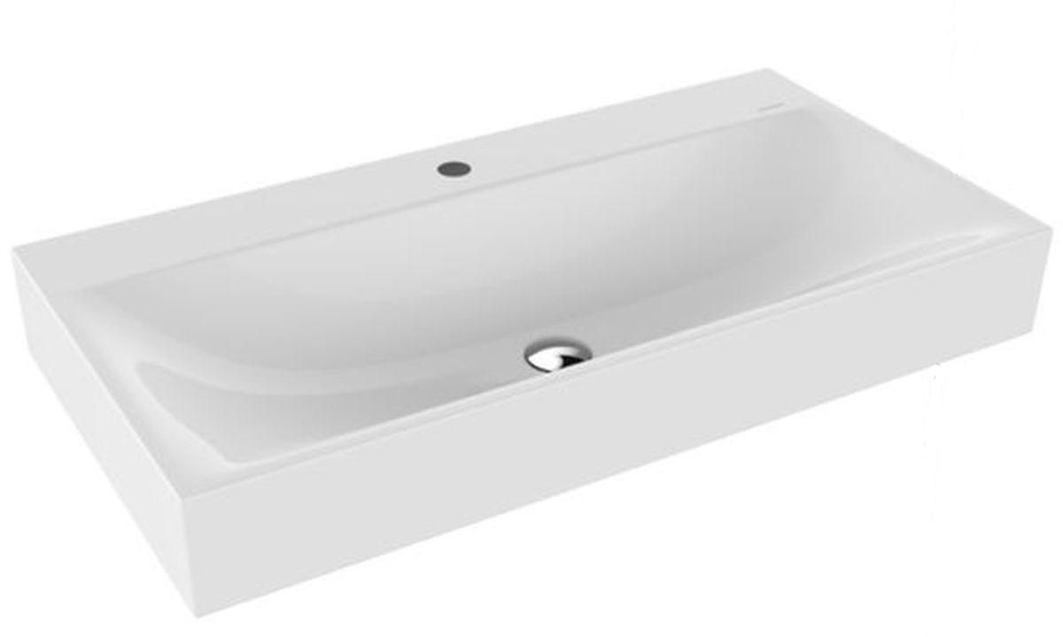 Kaldewei Silenio lavabo 90x46 cm rectangular clásico blanco 904406303001