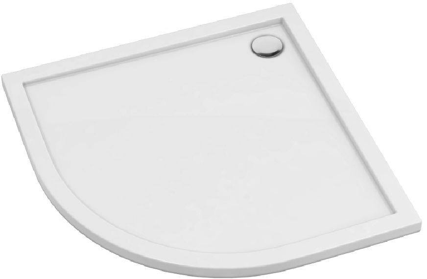 Schedpol Corrina New plato de ducha semicircular 100x100 cm blanco 3.4335