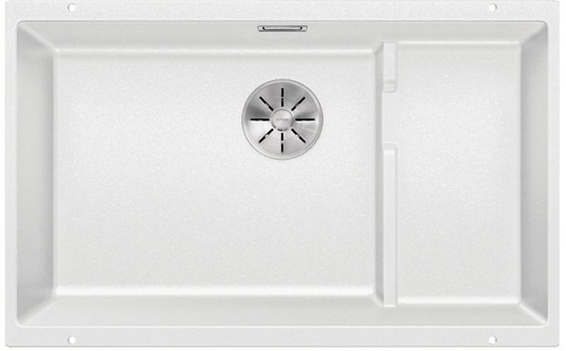 Blanco Subline 700-U Level fregadero de granito 70x40 cm blanco 523456