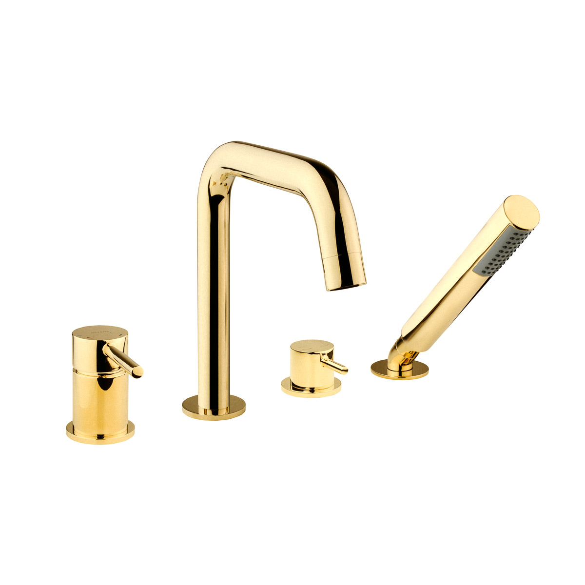 Oltens Molle grifo de bañera y ducha en bañera oro brillo 34200800